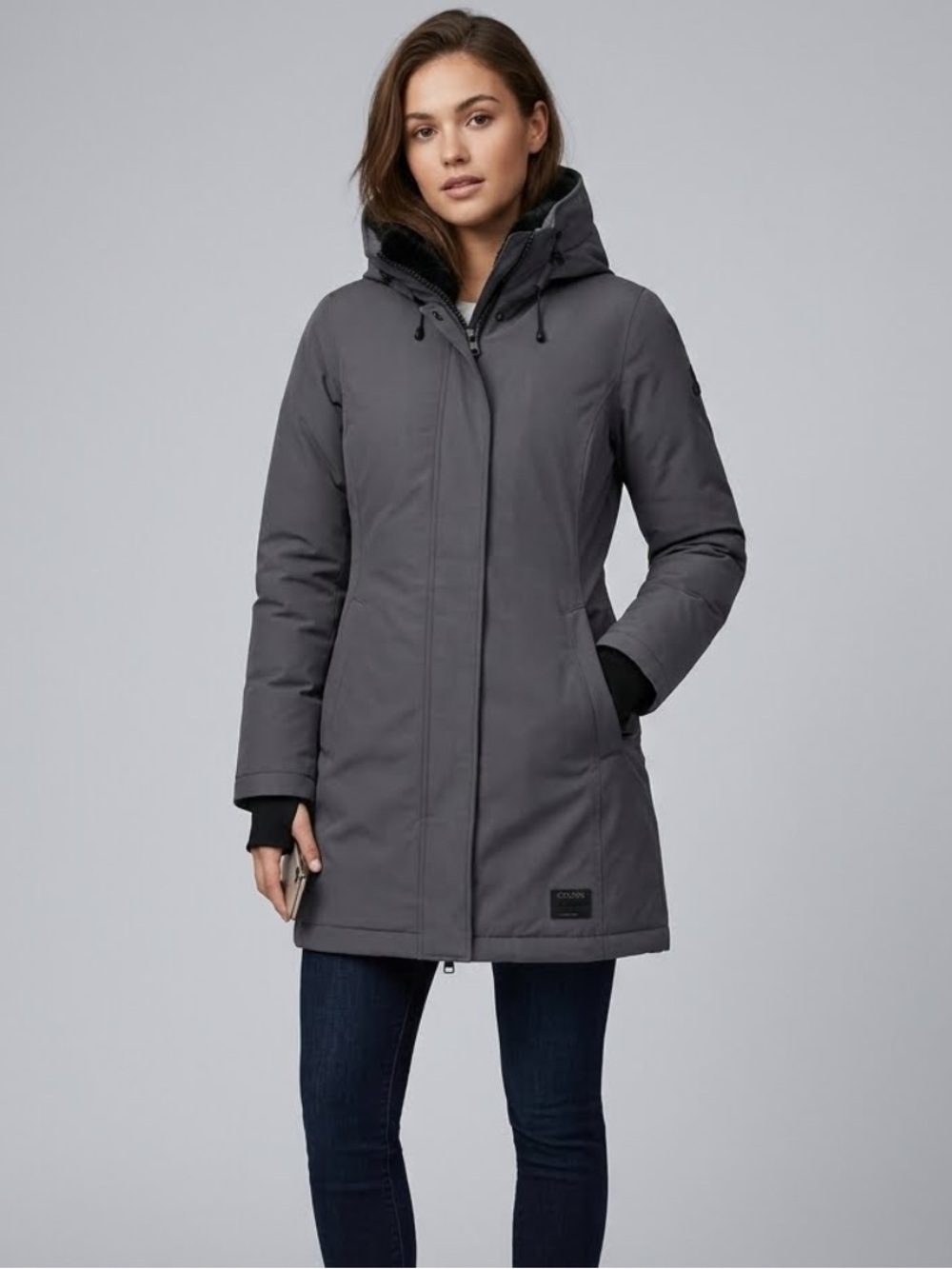 Aritzia TNA Golden Haven Parka Altitude Series Grey Size Small